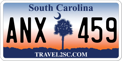 SC license plate ANX459