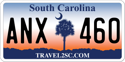 SC license plate ANX460