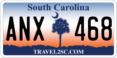 SC license plate ANX468