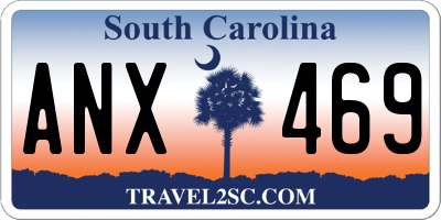 SC license plate ANX469