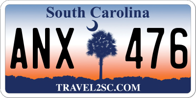 SC license plate ANX476