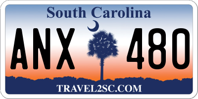 SC license plate ANX480