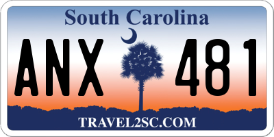 SC license plate ANX481