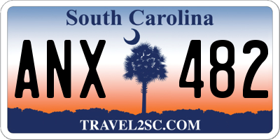 SC license plate ANX482