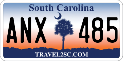 SC license plate ANX485