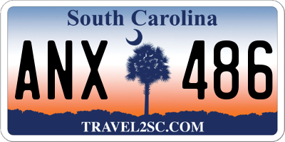 SC license plate ANX486