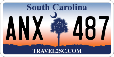 SC license plate ANX487