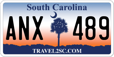 SC license plate ANX489