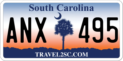 SC license plate ANX495