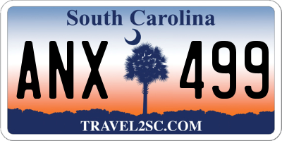 SC license plate ANX499