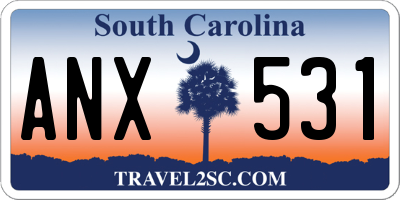 SC license plate ANX531
