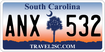 SC license plate ANX532