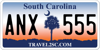 SC license plate ANX555