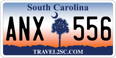 SC license plate ANX556