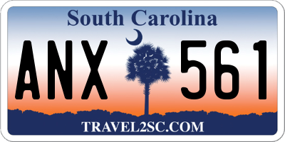 SC license plate ANX561
