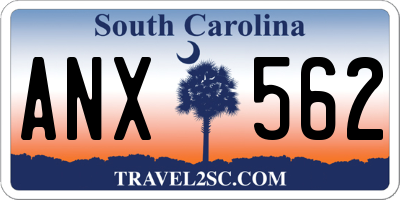 SC license plate ANX562