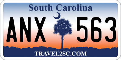 SC license plate ANX563