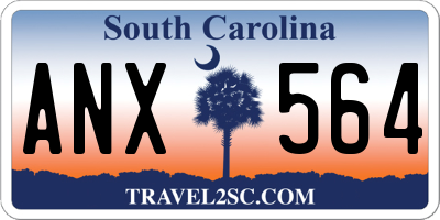 SC license plate ANX564
