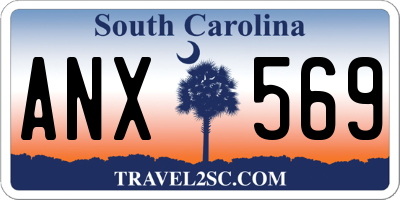 SC license plate ANX569
