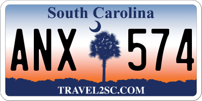 SC license plate ANX574