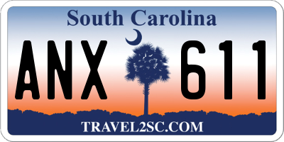 SC license plate ANX611