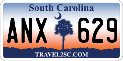 SC license plate ANX629