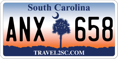 SC license plate ANX658