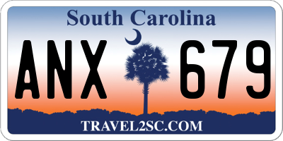SC license plate ANX679