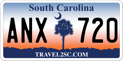 SC license plate ANX720