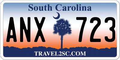 SC license plate ANX723