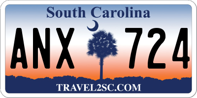 SC license plate ANX724