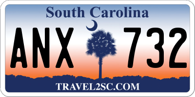 SC license plate ANX732