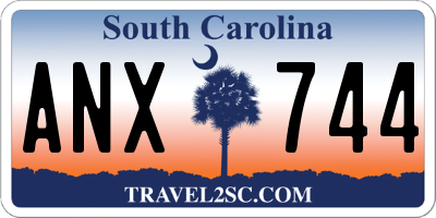 SC license plate ANX744