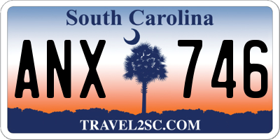 SC license plate ANX746
