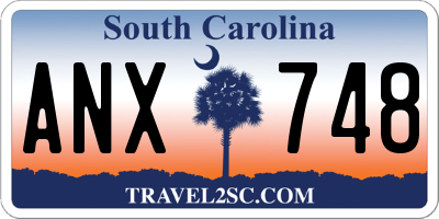 SC license plate ANX748