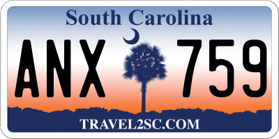 SC license plate ANX759