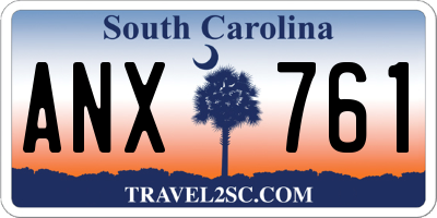 SC license plate ANX761