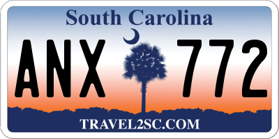 SC license plate ANX772