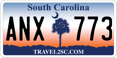 SC license plate ANX773