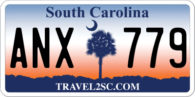 SC license plate ANX779
