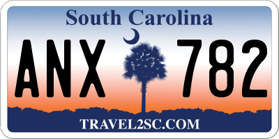 SC license plate ANX782