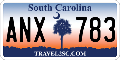SC license plate ANX783