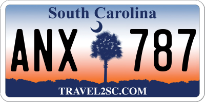 SC license plate ANX787