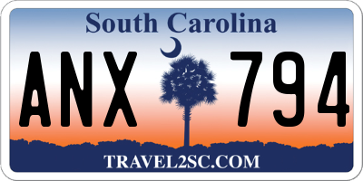 SC license plate ANX794