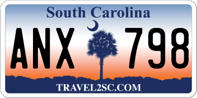 SC license plate ANX798