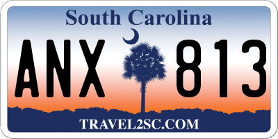 SC license plate ANX813