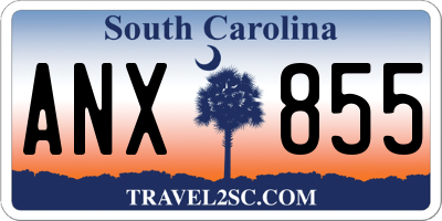 SC license plate ANX855