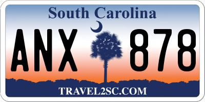 SC license plate ANX878