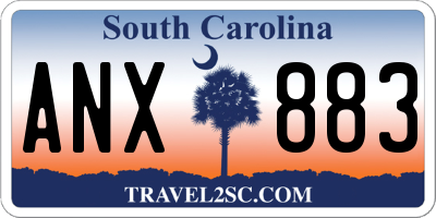 SC license plate ANX883
