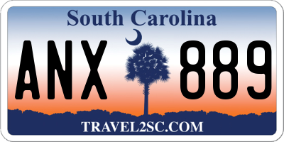 SC license plate ANX889
